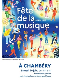 Fête de la Musique : Samedi 20 juin de 18h à 1h. Evènements gratuits sauf mentions spécifiques. Informations : 04 79 60 23 03. Le 20 juin, à l’Office de Tourisme : 04 79 33 42 47. Informations en temps réel sur les réseaux sociaux @villedechambery