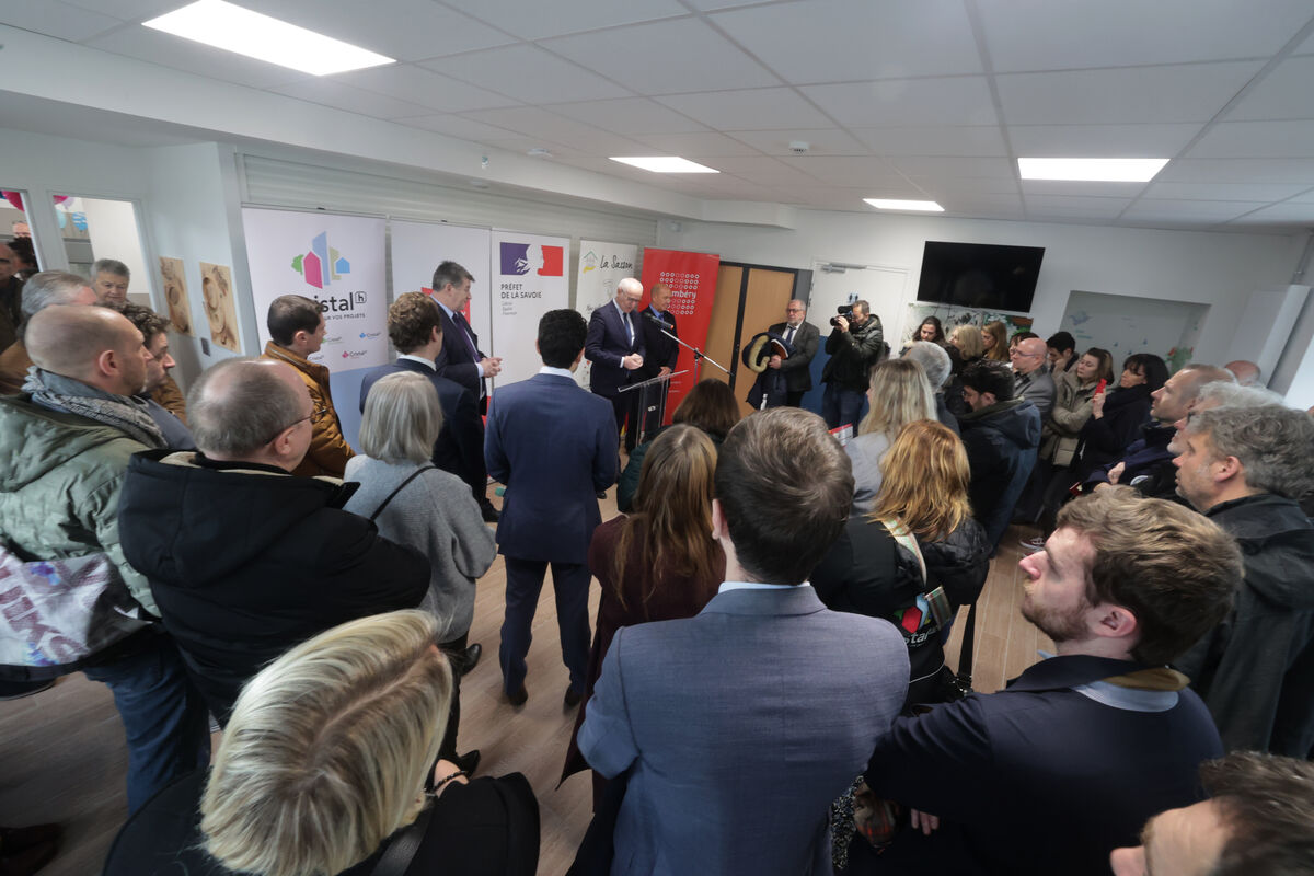 Discours du maire durant l'inauguration du bon accueil à Chambéry