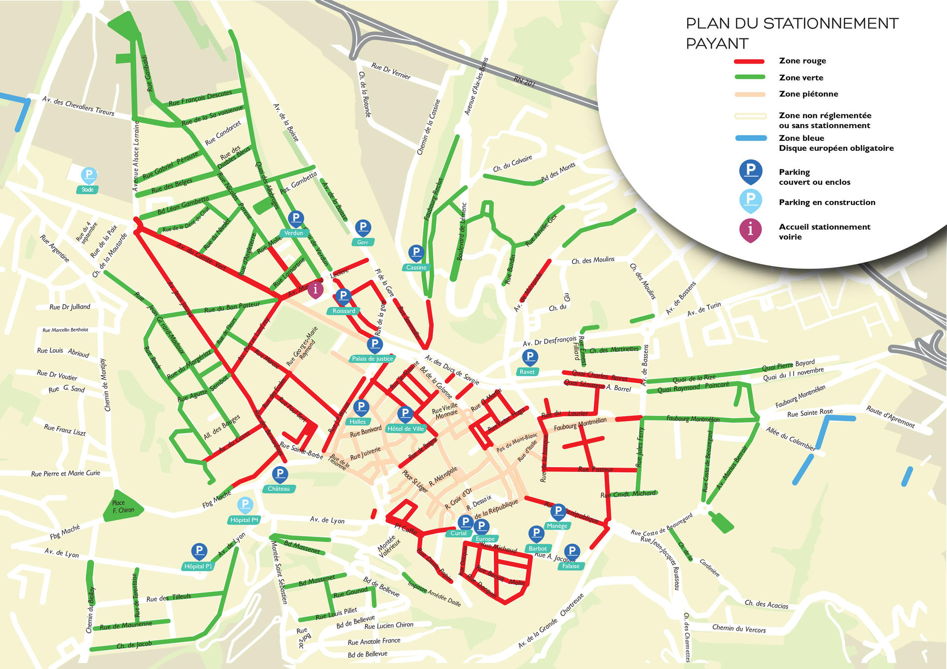 Plan de stationnement payant 2023