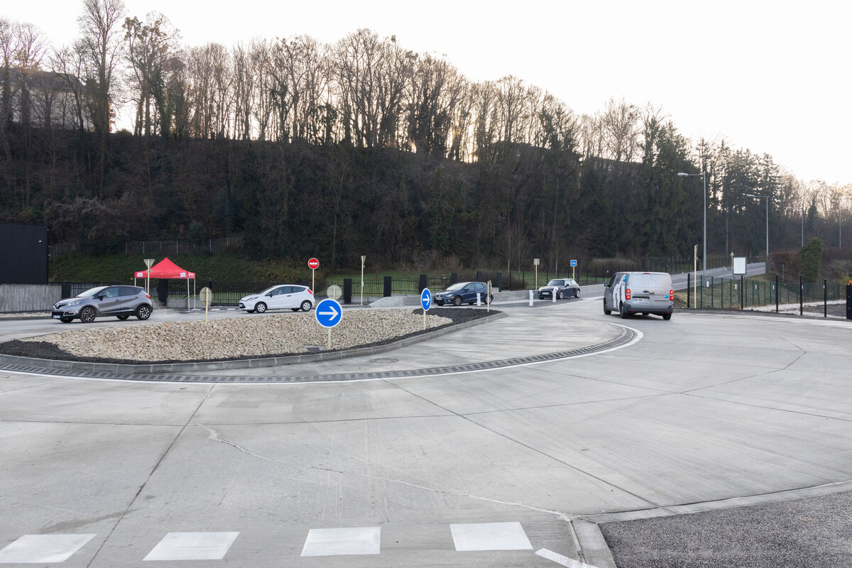 Aménagement d'un giratoire Boulevard Henry Bordeaux