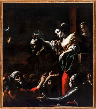 Mattia Preti dit il Cavaliere Calabrese (Taverna, 1613 - La Valette, 1699) Judith présentant la tête d’Holopherne, vers 1653-1656 Huile sur toile