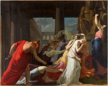 Les sept Athéniennes et le Minotaure, 1802