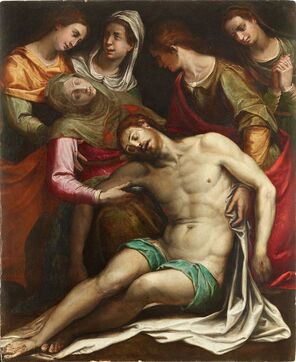 Stefano Pieri (Florence, 1542 – 1629) Déposition de croix, vers 1587 Huile sur bois Don du baron Hector Garriod, 1863